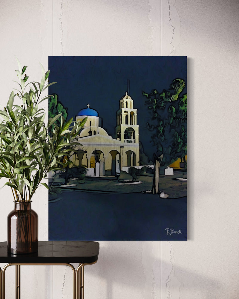 Santorini by Moonlight