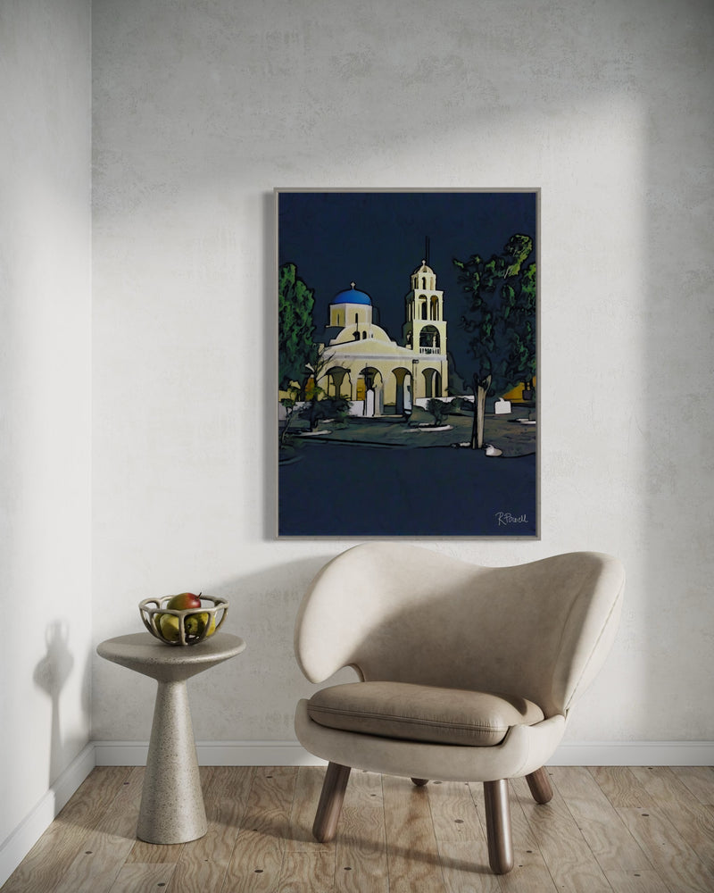 Santorini by Moonlight