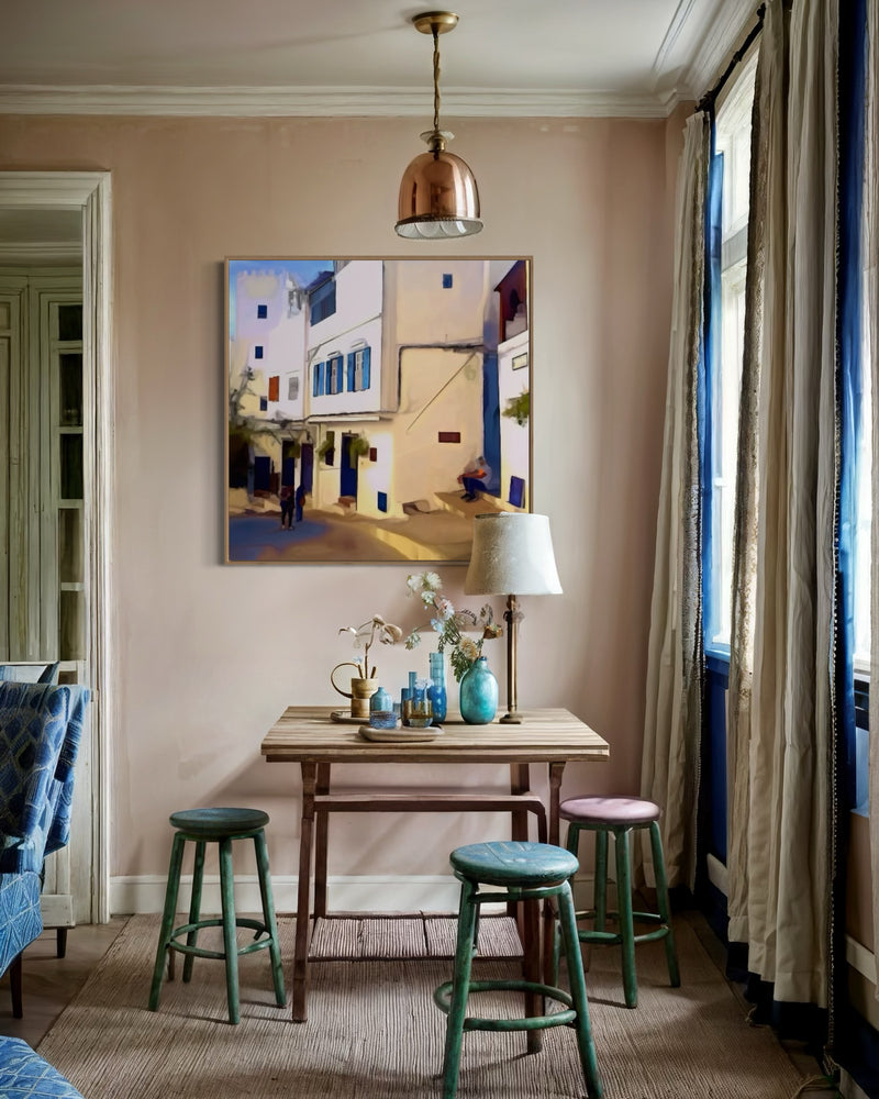Blue Shutters and Stillness