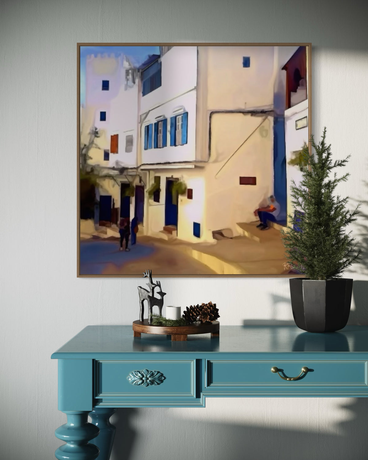Blue Shutters and Stillness