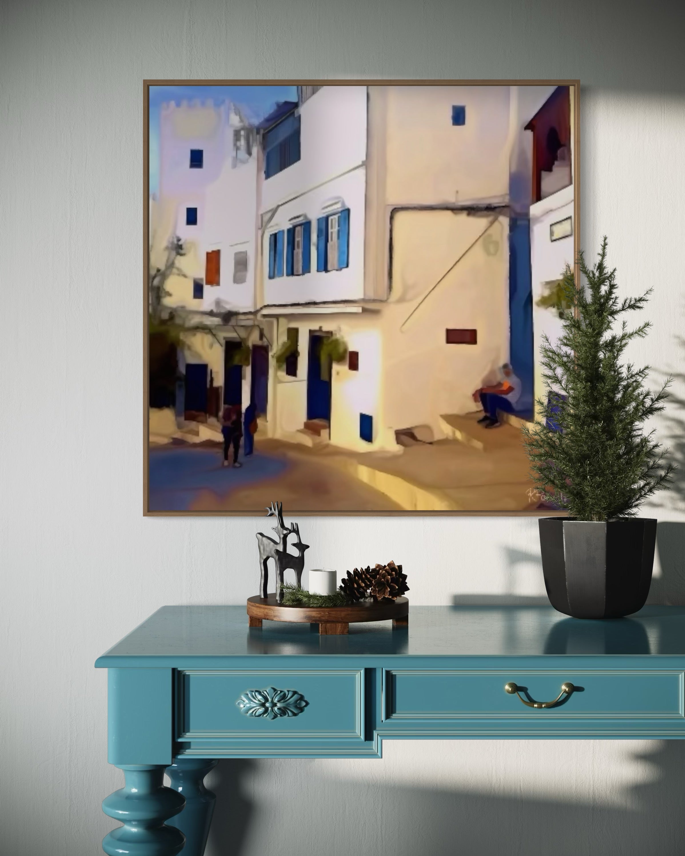 Blue Shutters and Stillness