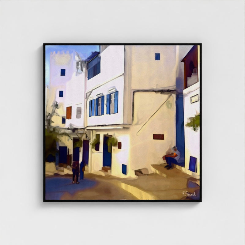 Blue Shutters and Stillness