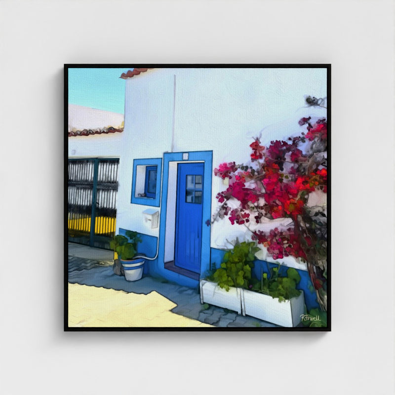 Bougainvillea and Blue