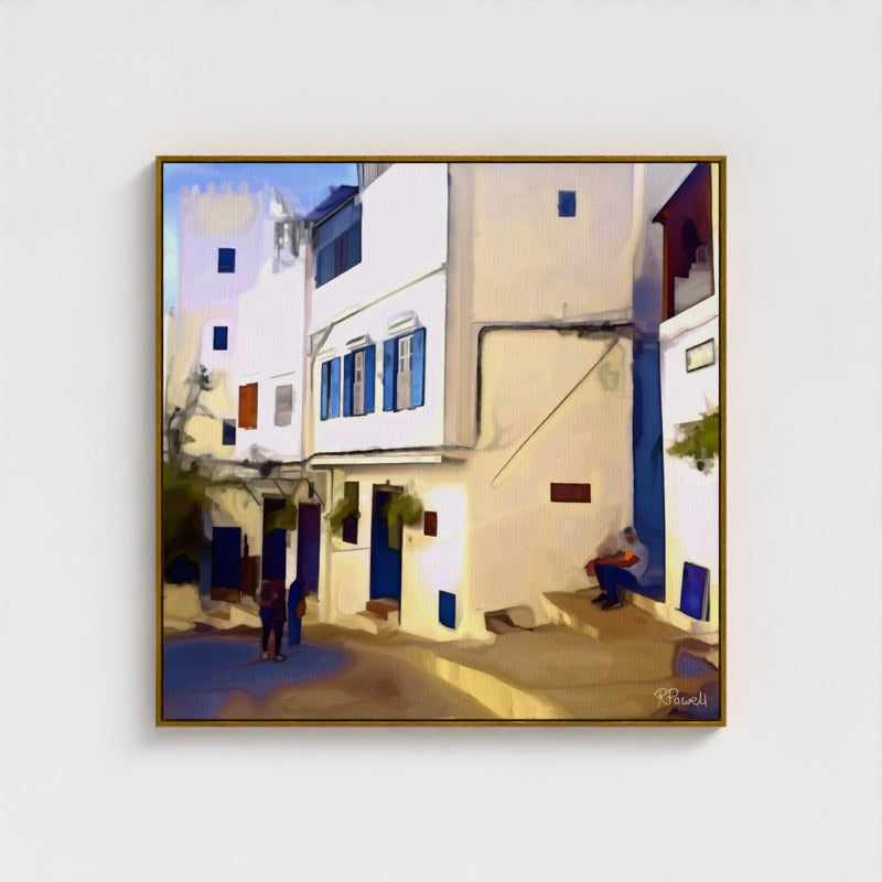 Blue Shutters and Stillness