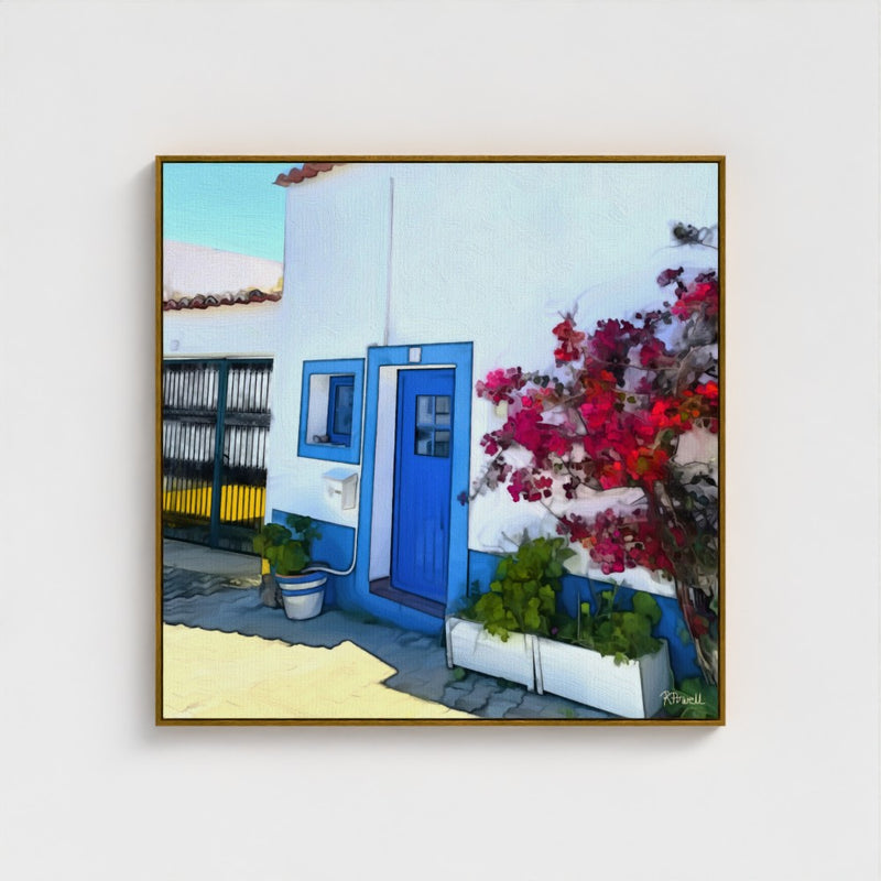Bougainvillea and Blue