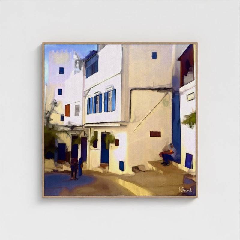 Blue Shutters and Stillness