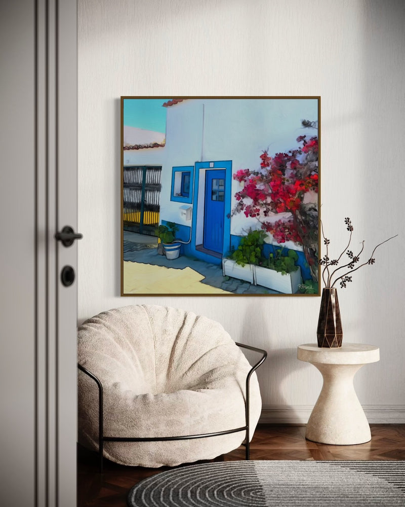 Bougainvillea and Blue