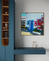Bougainvillea and Blue