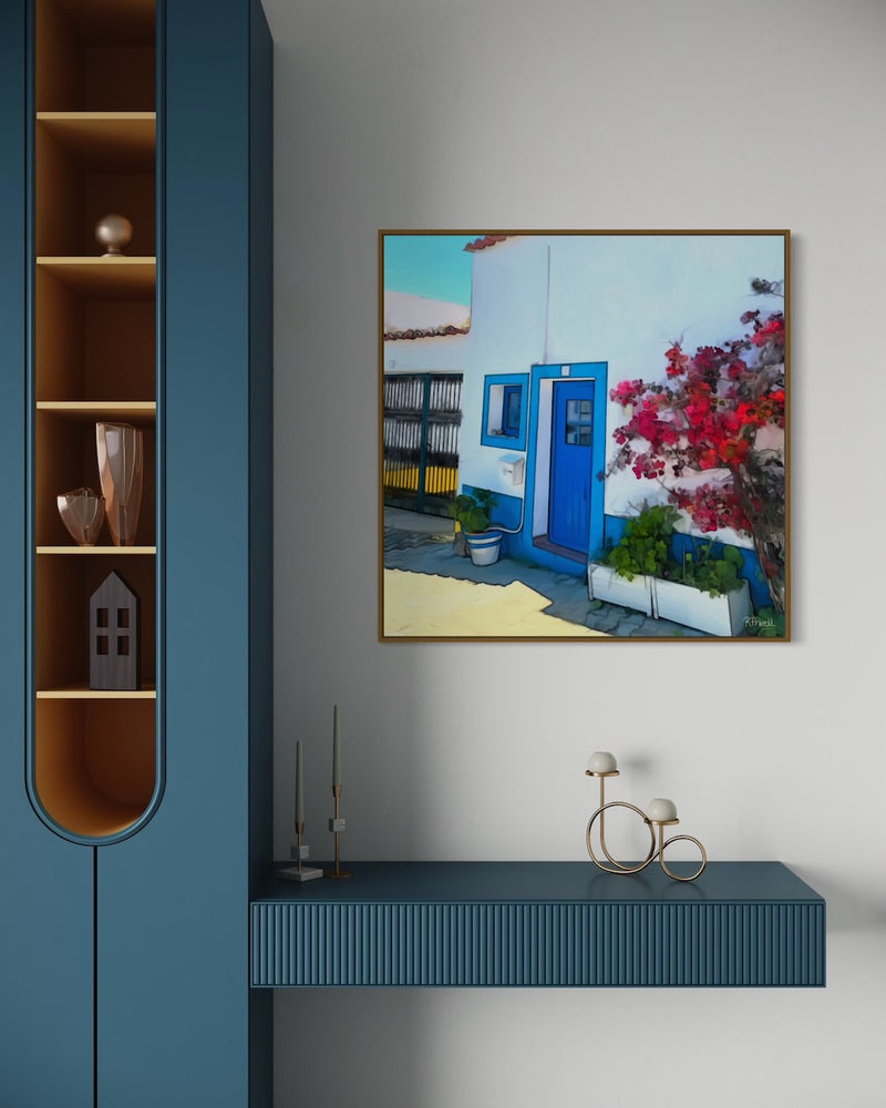 Bougainvillea and Blue