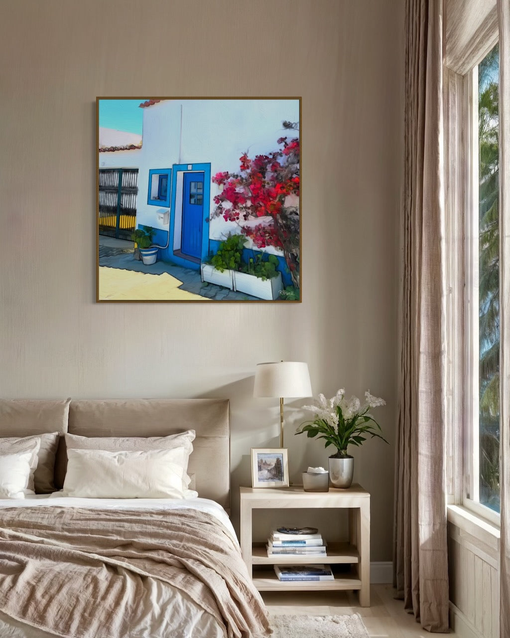 Bougainvillea and Blue
