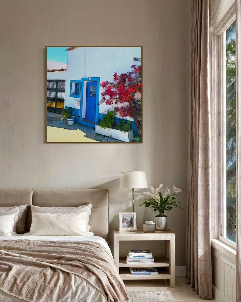 Bougainvillea and Blue