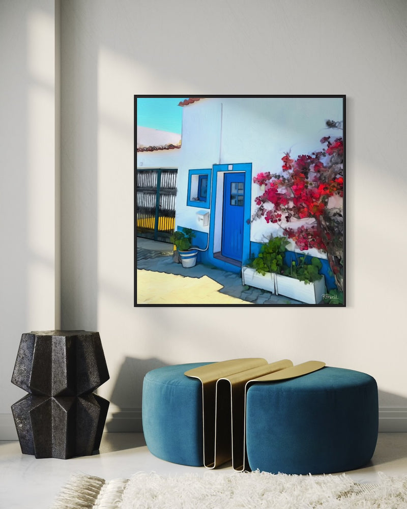 Bougainvillea and Blue