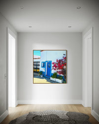 Bougainvillea and Blue