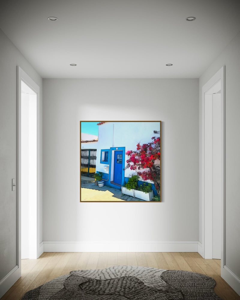 Bougainvillea and Blue