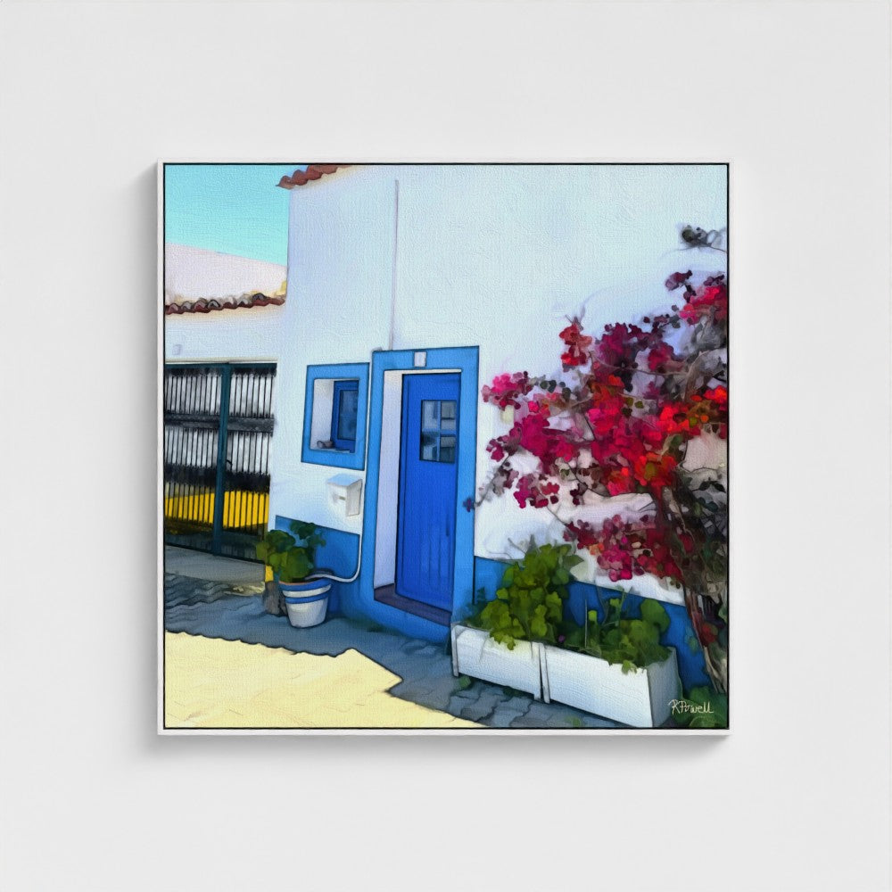 Bougainvillea and Blue